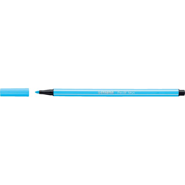 Stabilo - Filz -Tip Pen 68/031 M Neon Blue | 10 Stücke