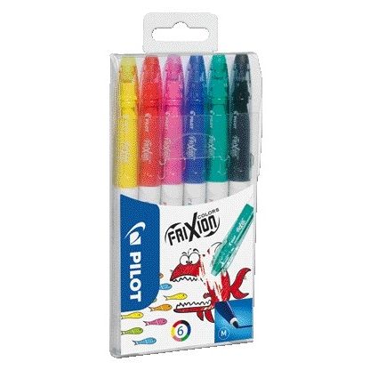 Pilot -  Viltstift  sw-fc frixion colors m ass 6st