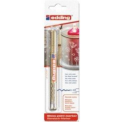 Edding – Ölbasierter Paintmarker 751 1–2 mm Gold, Blisterpackung mit 1 Stück