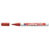 Edding - Marqueur à base d'huile 751 1-2mm rouge pastel