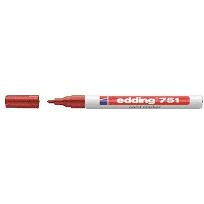 Edding -  Paintmarker  751 oliebasis 1-2mm pastel rood | 10 stuks