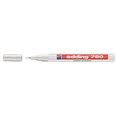 Edding - Marqueur à base d'huile 780 0.8mm blanc | 10 pièces