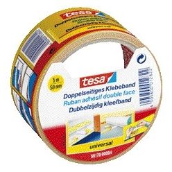 Tesa -  ijte ® universal 5mx50mm dubbelzijdig wit | 6 stuks