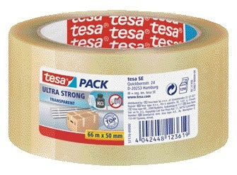 Tesa - Pack d'emballage® Ultra Strong 66mx50mm transparent | 6 pièces