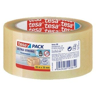 Tesa - Pack d'emballage® Ultra Strong 66mx50mm transparent | 6 pièces