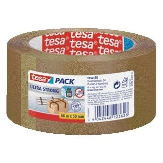 Tesa -  Verpakkingse pack® Ultra Strong 66mx50mm bruin