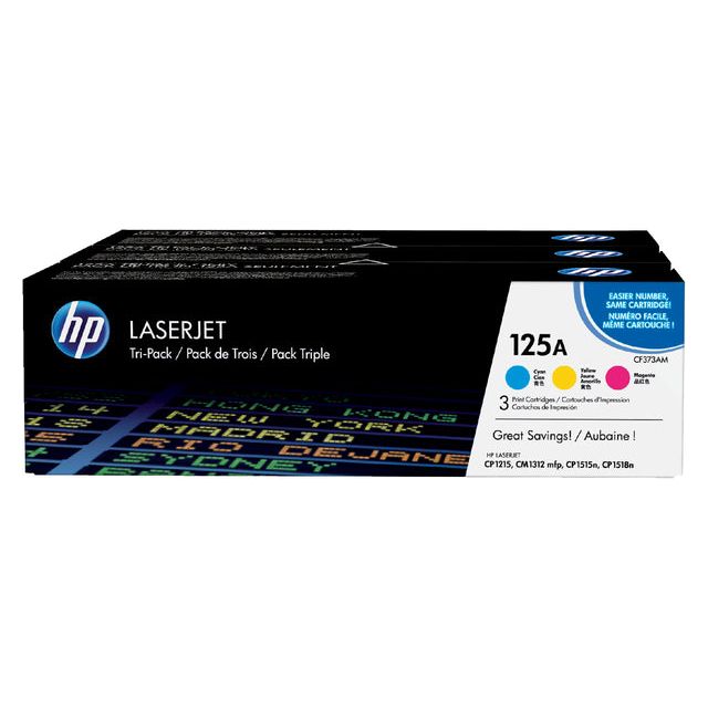 HP - toner 125A, 1 400 pagina's, OEM CF373AM, 3 kleuren