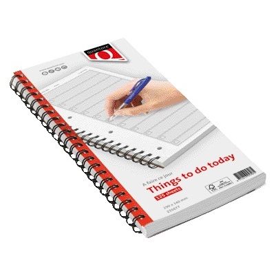 Quantore – Notizbuch „Things to do today“ 125 Blatt | 5 Stück