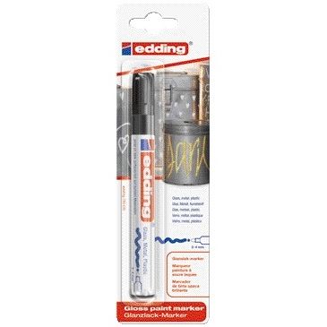 Edding - Paintmarker à l'huile 750 2-4mm noir blister de 1 pièce