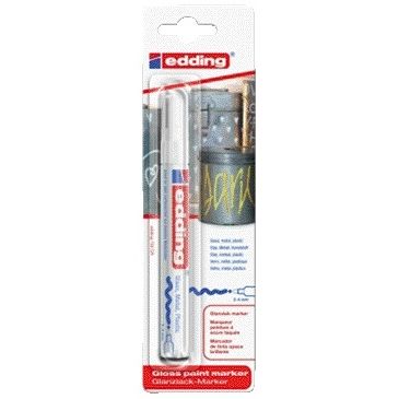 Edding – Ölbasierter Paintmarker 750 2–4 mm, weiß, Blisterpackung mit 1 Stück
