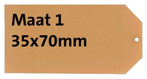 HF2 -  Label karton nr 1 200gr 35x70mm chamois 1000st