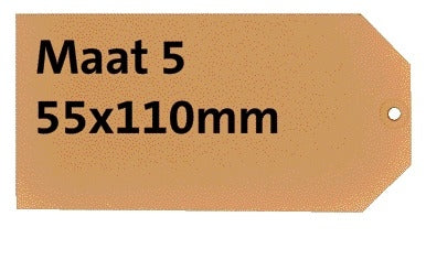 HF2 - Etiquette carton n°. 5 chamois 200gr 55x110mm 1000 pièces