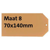 HF2 -  Label karton nr 8 200gr 70x140mm chamois 1000st
