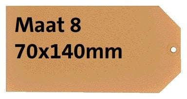 HF2 - Etiquette carton n°. 8 chamois 200gr 70x140mm 1000 pièces