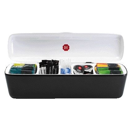 Douwe Egberts - Distributeur de table 5 compartiments avec contenu noir