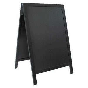 Securit -  Stoepbord 550x850x30mm zwart hout
