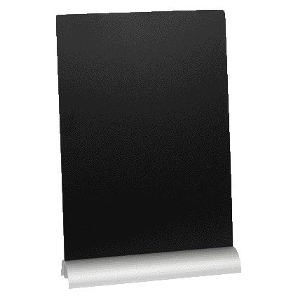 Securit - Tableau noir A4 290x210x60mm socle aluminium