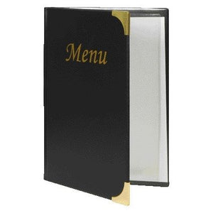 Securit - Carte menu A5 4 x 2 sachets noir