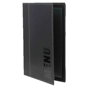 Securit -  Menukaart trendy a5 1 x 2 tassen zwart
