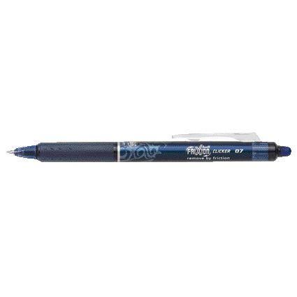 Pilot - Stylo roller friXion clicker medium bleu-noir