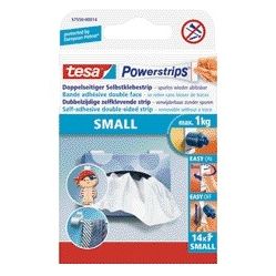 Tesa - Bandes adhésives Powerstrips® SMALL double face 1kg 14 pièces