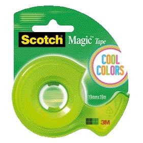 Scotch - Ruban adhésif 810 19mm + étaleur manuel couleurs froides