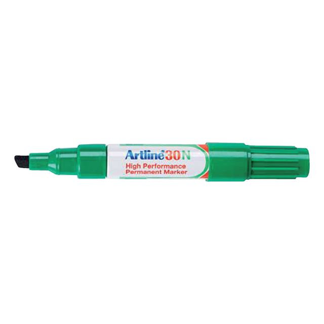 Artline - Viltstift artline 30 schuin 2-5mm groen | 12 stuks