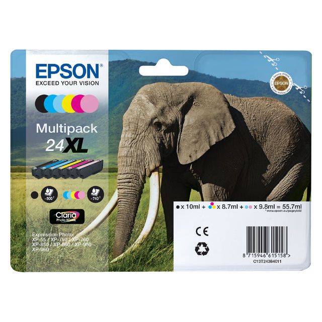 Epson - Inktcartridge epson 24xl t2438 zwart + 5 kleuren