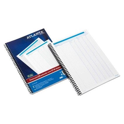 Atlanta -  Doorschrijfkasboek Djois met kopie (carbon) A4 4 geldkolomme..