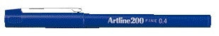 Artline - Fineliner 200 rund fein blau | 12 Stück