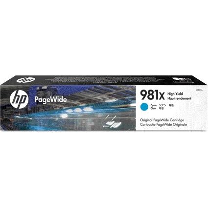HP -  981X originele cyaan high-capacity Wide cartridge