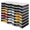 Styro - Set de compartiments doc A4 24 compartiments noir/gris