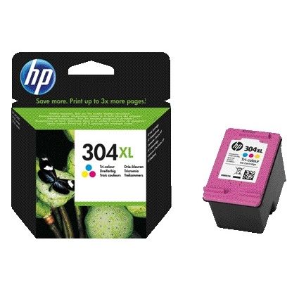 HP -  304XL originele drie-kleuren inktcartridge | 20 stuks