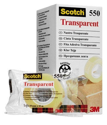 Scotch -  Plakband 550 19mmx33m transparant | 8 stuks