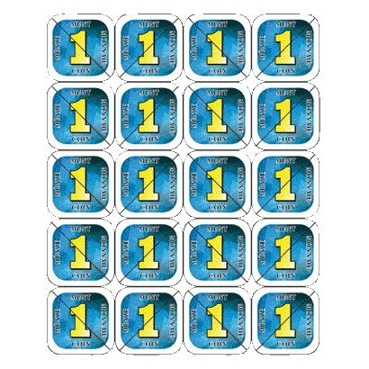 Combicraft - Pièces de coupure de consommation 200 pièces bleues