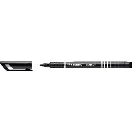 Stabilo - Fineliner Sensor 189/46 fein schwarz | 10 Stück