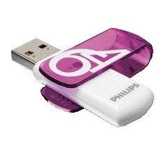 Philips - Clé USB 2.0 Vivid édition Magic Purple 64 Go