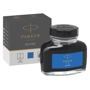 Parker - Encre pour stylo plume lavable Quink 57ml bleu royal