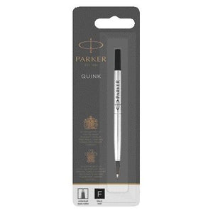 Parker -  Rollerpenvulling  quink f blister zwart