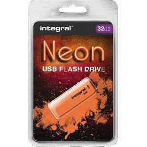 Integral -  INFD32GBNEONOR USB flash drive 32 GB USB Type-A 2.0 Oranje