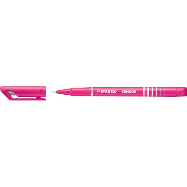 Stabilo - Fineliner sensor 189/56 f roze | 10 stuks