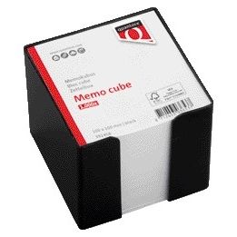 Quantore - Memokubus 10x10x9cm noir avec 900 feuilles