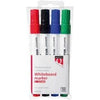 Quantore -  Whiteboardmarker rond 1-1.5mm 4 stuks assorti