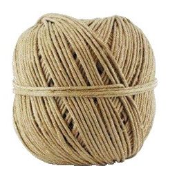 Muller - Corde de chanvre 3 fils Ø ±2,4mm env. 50 mètres | 12 pièces