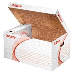Esselte - Boîte d'archives et de transport avec couvercle 560x265x380mm blanc