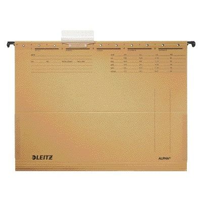 Leitz - Hängemappe Alpha A4 mit Blasebalg 348x260mm naturbraun