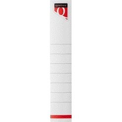 Quantore - Contre-étiquette étroite 34x190mm autocollante blanc 10 pièces
