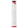 Quantore - Contre-étiquette étroite 34x190mm autocollante blanc 10 pièces