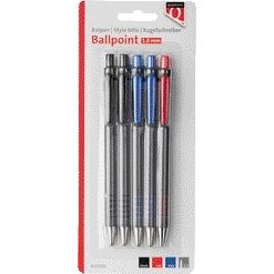 Quantore -  Balpen grip drukknop ass | 12 stuks