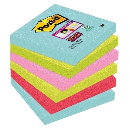Post-it -  Memoblok  654 super sticky 76x76mm cosmic